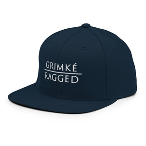 Grimké x Ragged Snapback Hat (Navy)