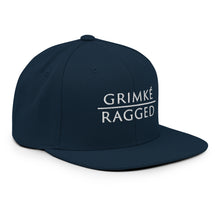 Load image into Gallery viewer, Grimké x Ragged Snapback Hat (Navy)
