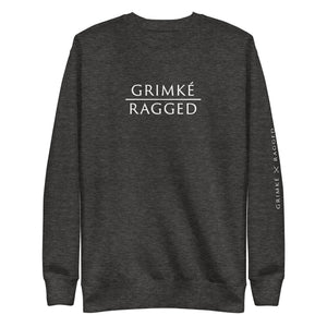 Grimké x Ragged Premium Fleece Crewneck Sweatshirt (Charcoal)