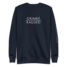 Load image into Gallery viewer, Grimké x Ragged Premium Fleece Crewneck Sweatshirt (Navy)
