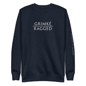 Grimké x Ragged Premium Fleece Crewneck Sweatshirt (Navy)