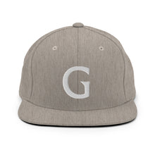 Load image into Gallery viewer, Grimké ‘G‘ Snapback Hat (Gray)
